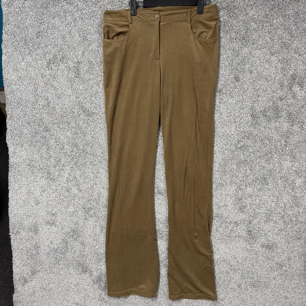 Vintage Y2K SnoSkins Pants Women Size 10 Tan Bootcut Boho Western Cowgirl Khakis
